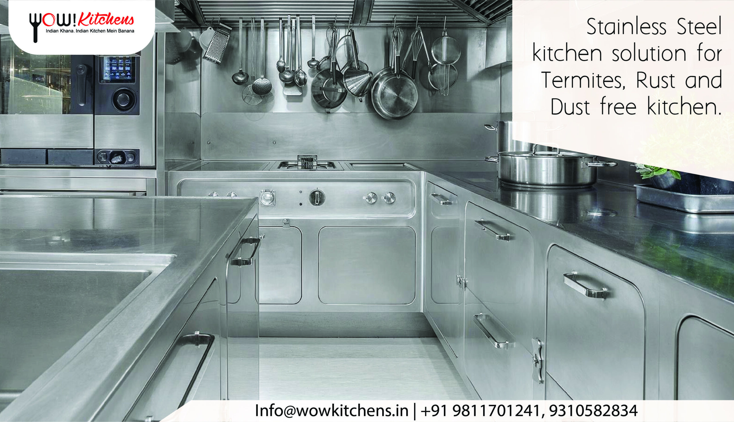Stainless Steel kitchen solution for Termites, Rust and Dust Free Kitchen