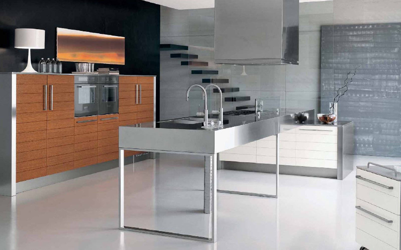 Metal range modular kitchen design
                                  